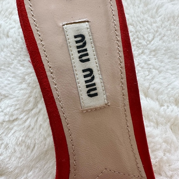 Miu Miu women heel slides size 37 EU Authentic - Picture 3 of 6